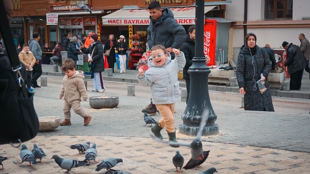 kids playing in street