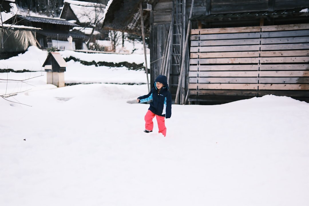 children playing in village